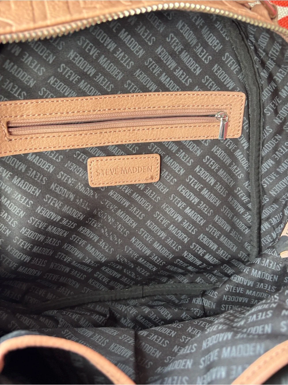 Steve Madden Dusty Pink Embossed Logo Backpack and Wallet Set